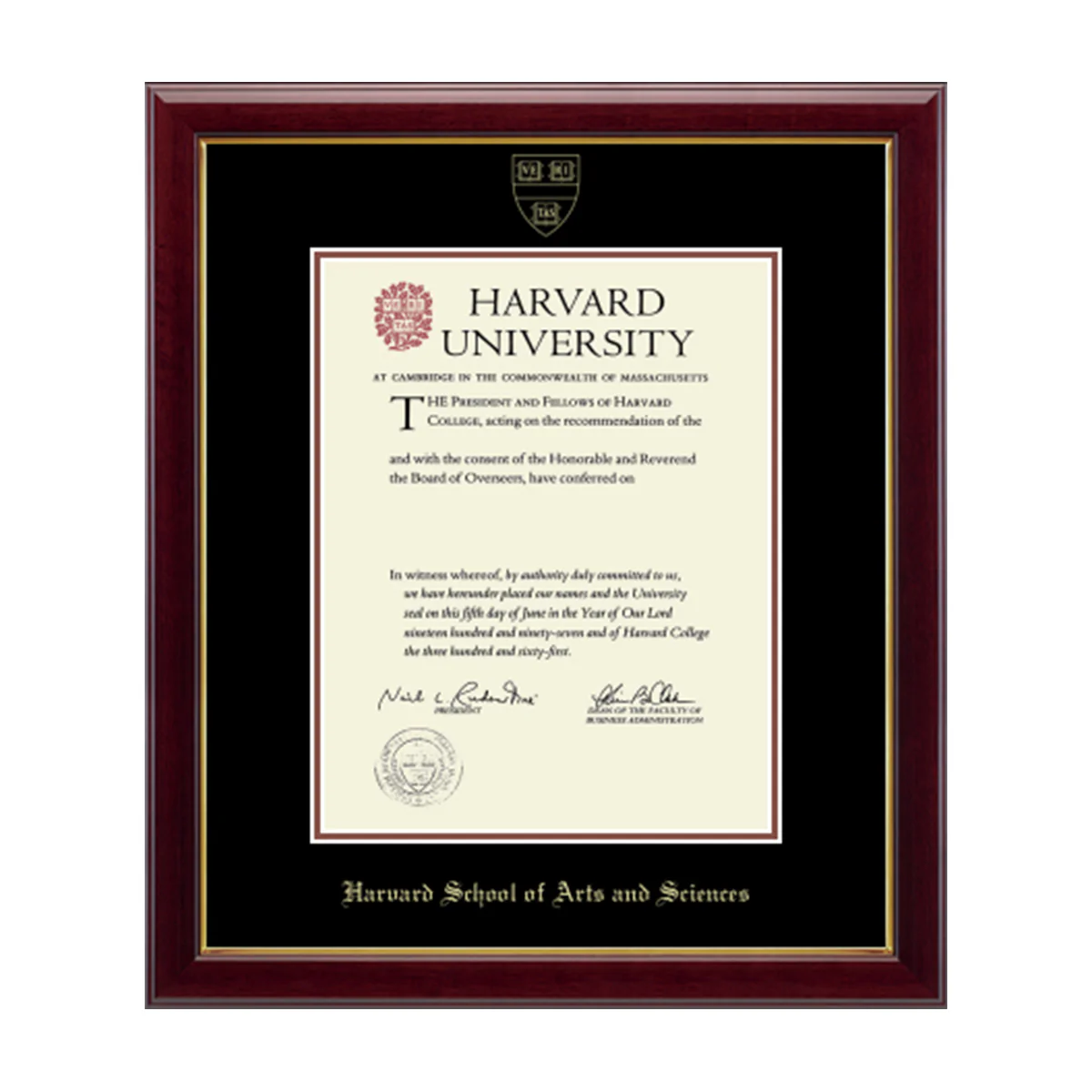 Harvard Gold Embossed Diploma Frame in Gallery or Regency Gold - Image 10