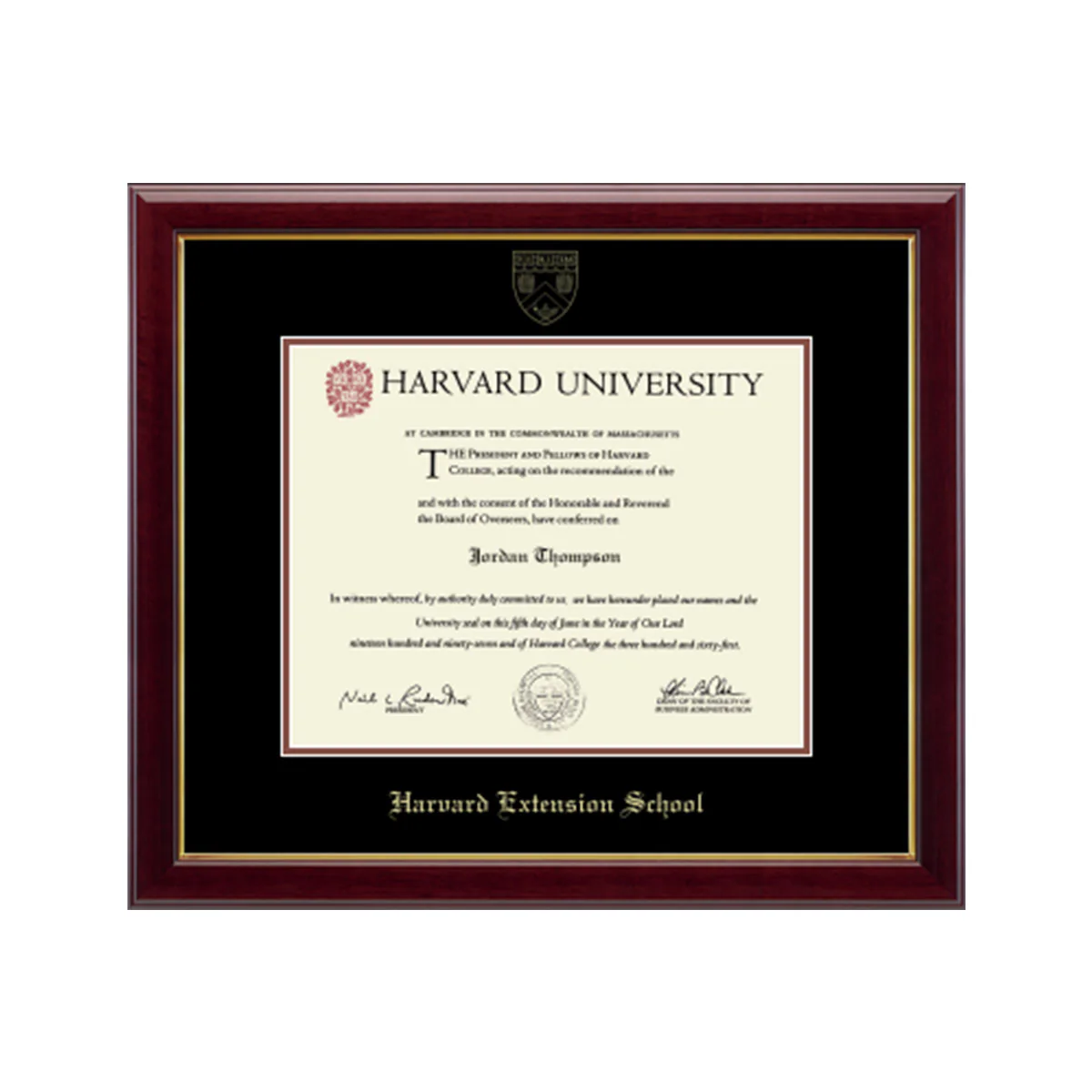 Harvard Gold Embossed Diploma Frame in Gallery or Regency Gold - Image 13
