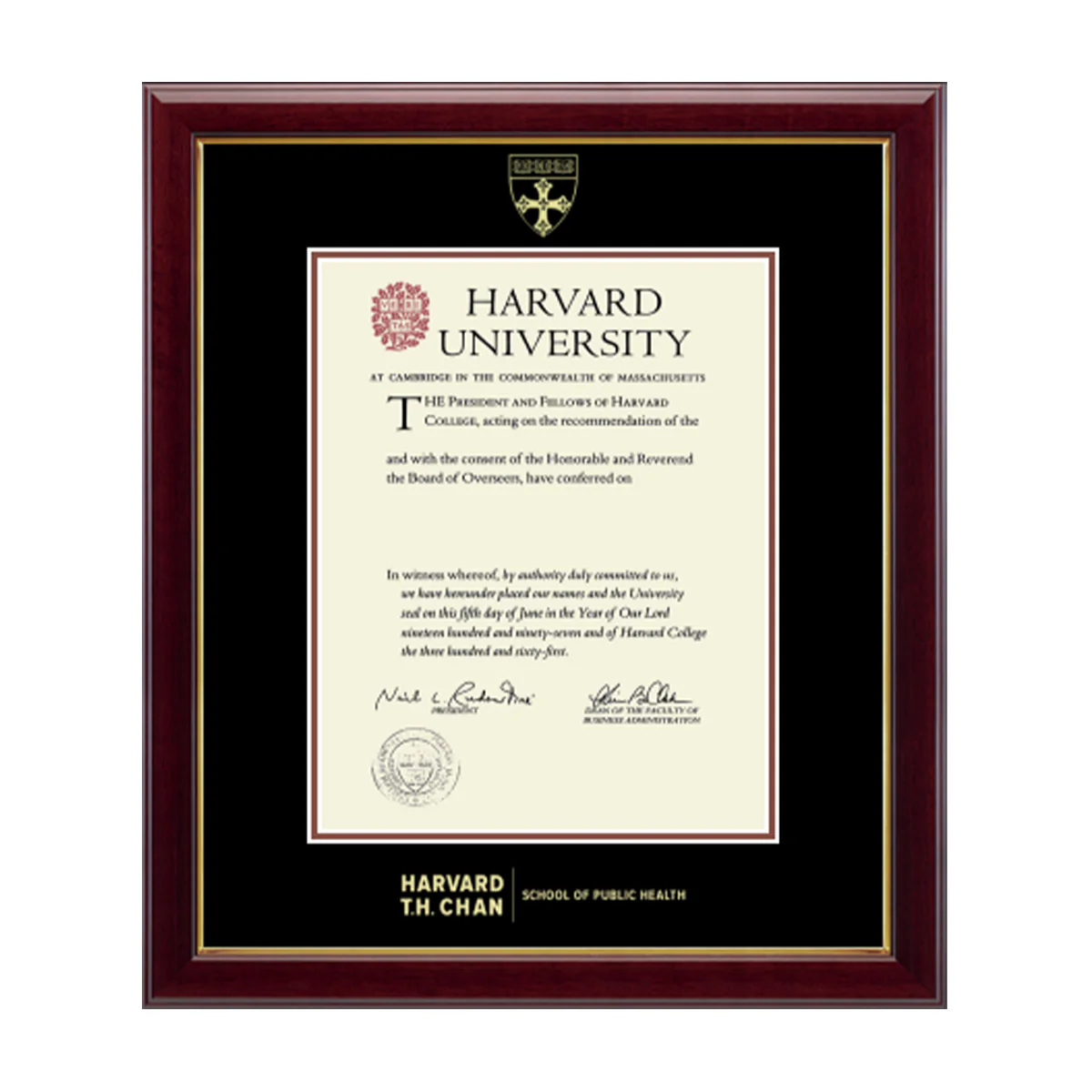 Harvard Gold Embossed Diploma Frame in Gallery or Regency Gold - Image 15