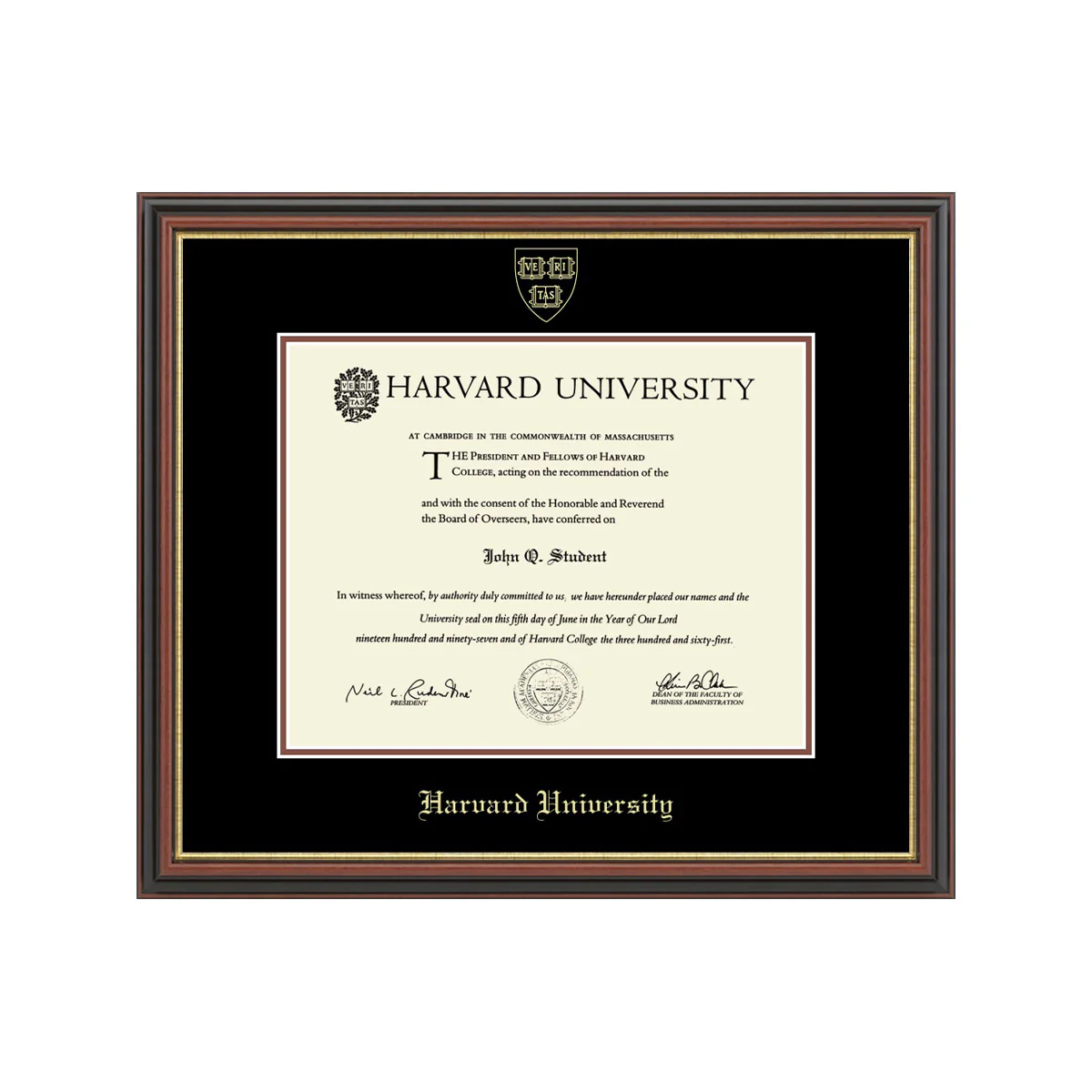 Harvard Gold Embossed Diploma Frame in Gallery or Regency Gold - Image 18