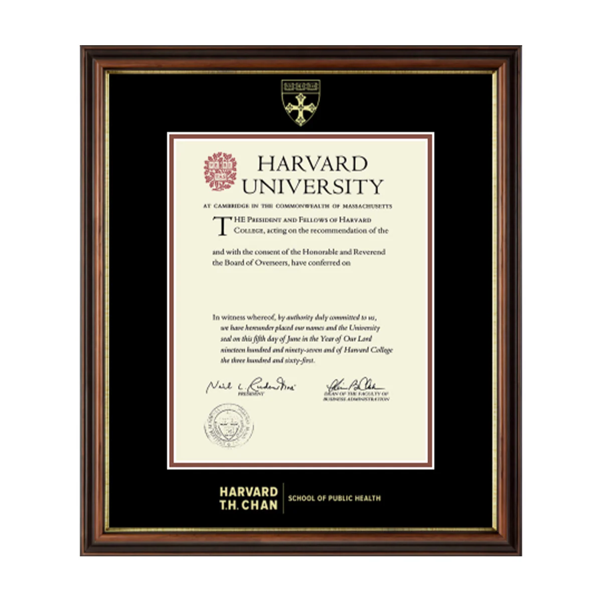 Harvard Gold Embossed Diploma Frame in Gallery or Regency Gold - Image 21