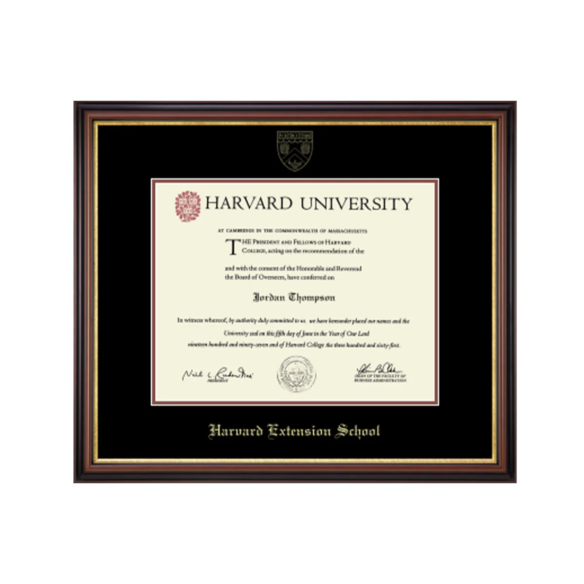 Harvard Gold Embossed Diploma Frame in Gallery or Regency Gold - Image 24
