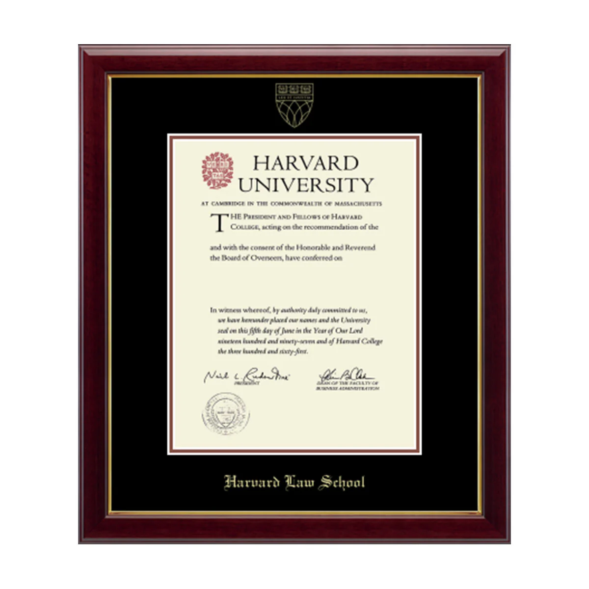 Harvard Gold Embossed Diploma Frame in Gallery or Regency Gold - Image 28