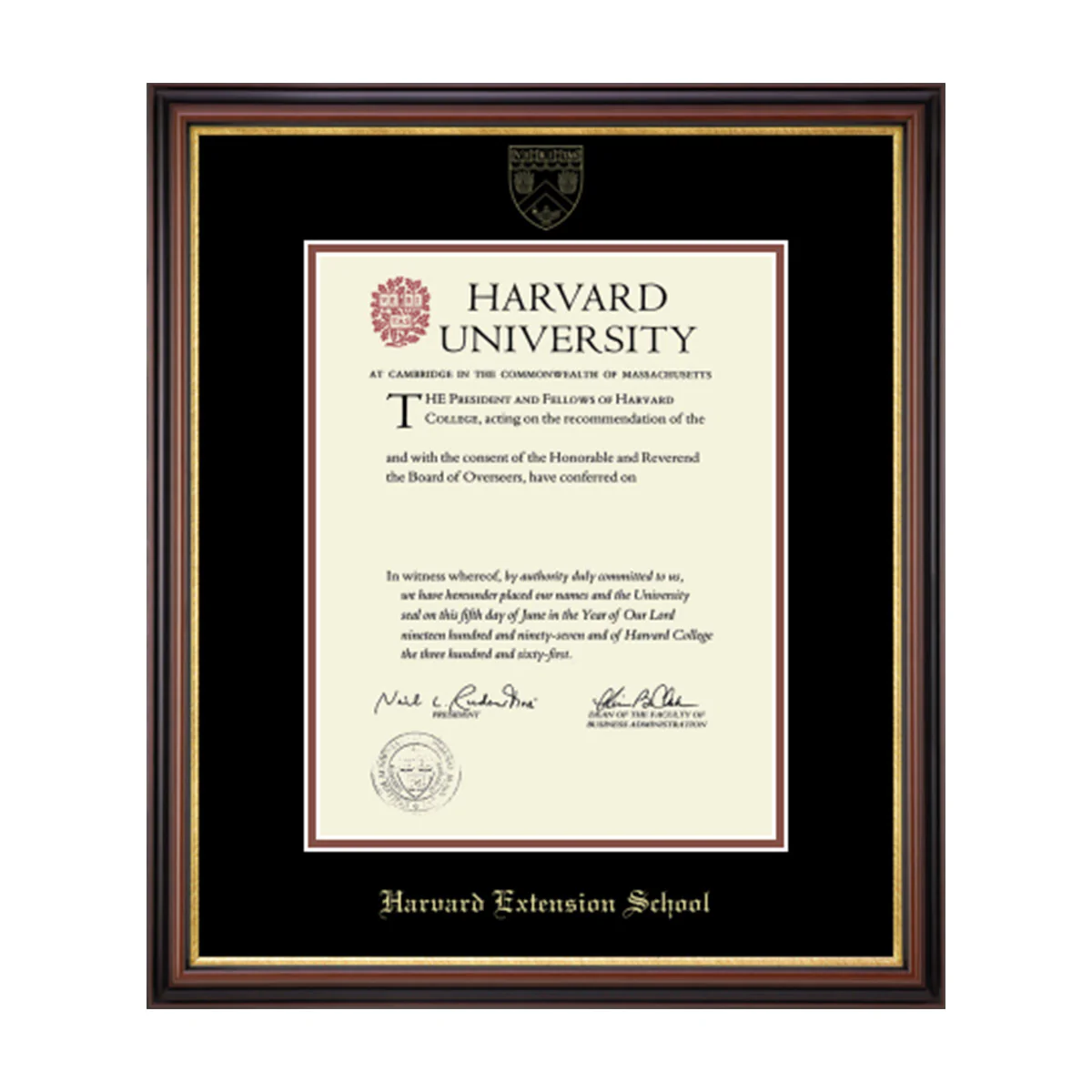 Harvard Gold Embossed Diploma Frame in Gallery or Regency Gold - Image 30