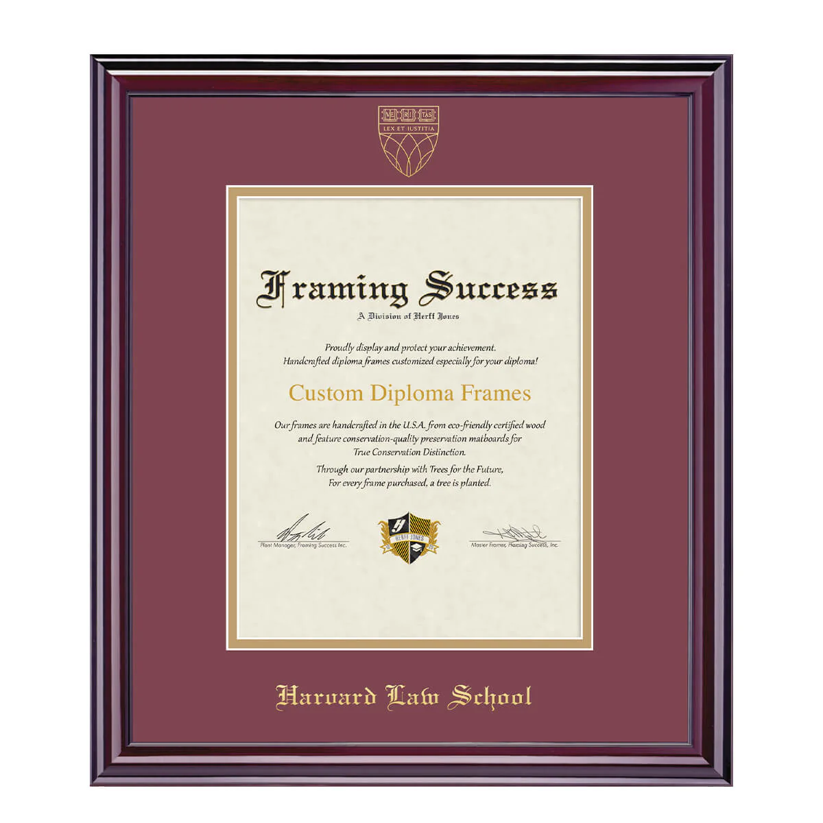 Harvard University Embossed Diploma Frame - Image 21