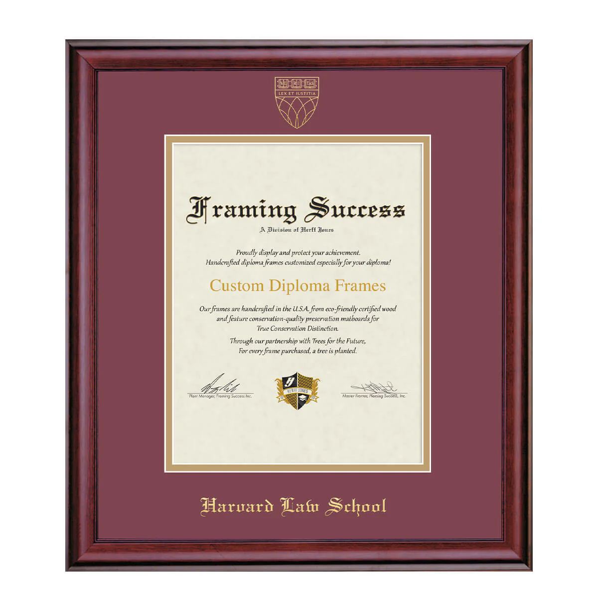 Harvard University Embossed Diploma Frame - Image 22