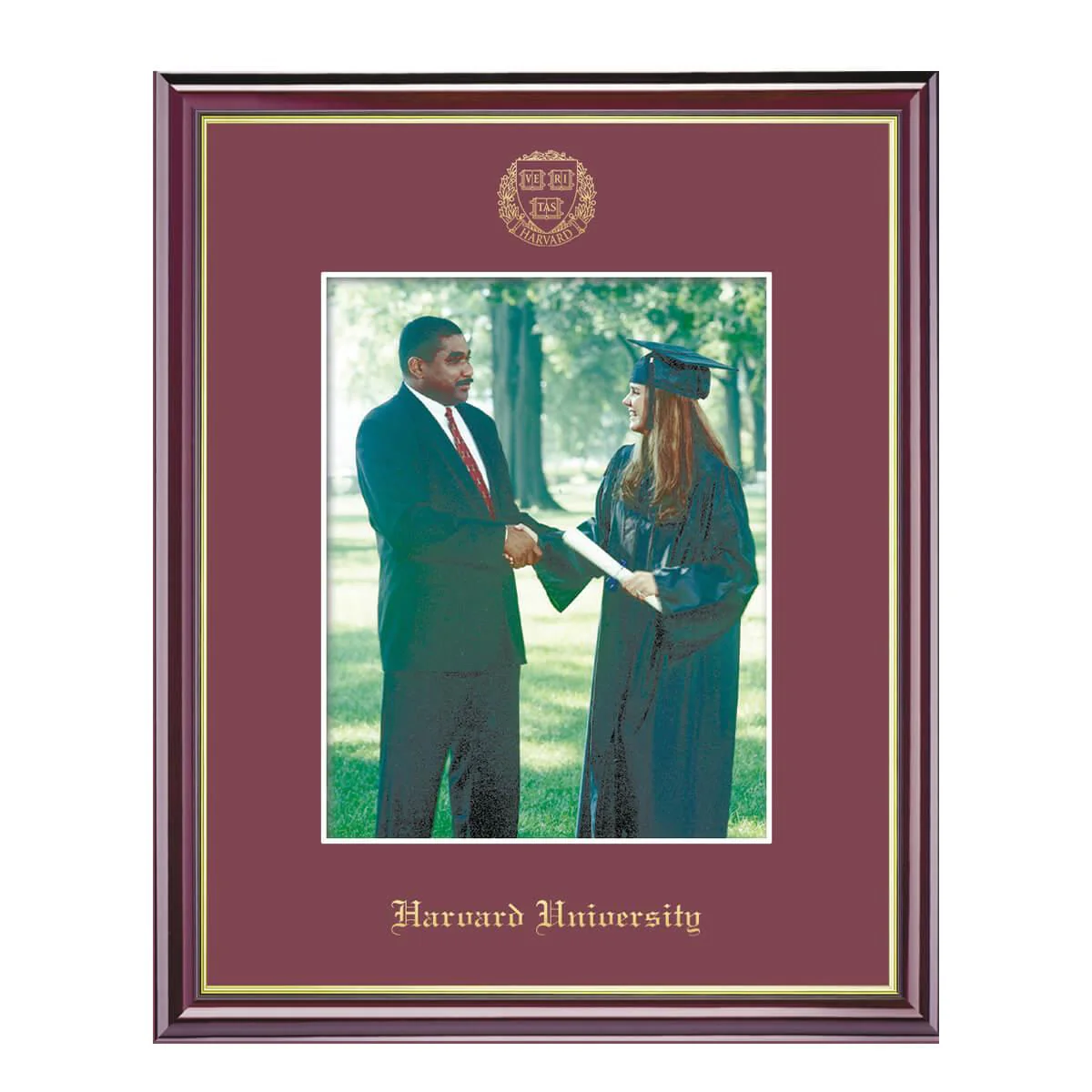Harvard Veritas Shield Embossed Photo Frame - Image 3