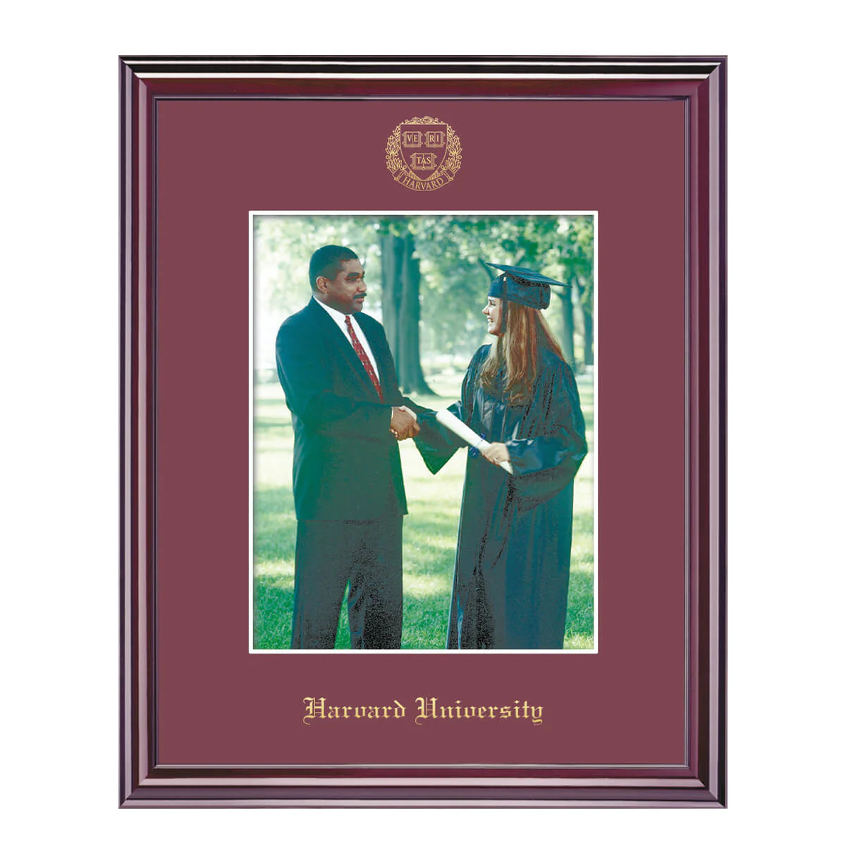 Harvard Veritas Shield Embossed Photo Frame - Image 3