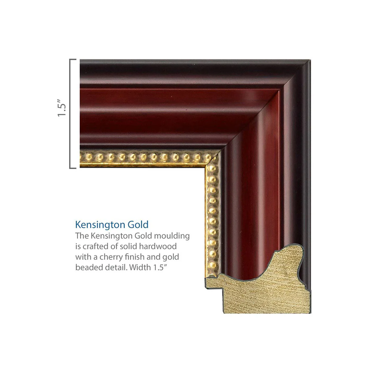 MIT Masterpiece Medallion Diploma Frame in Kensington Gold with Black/Red Mats - Image 3