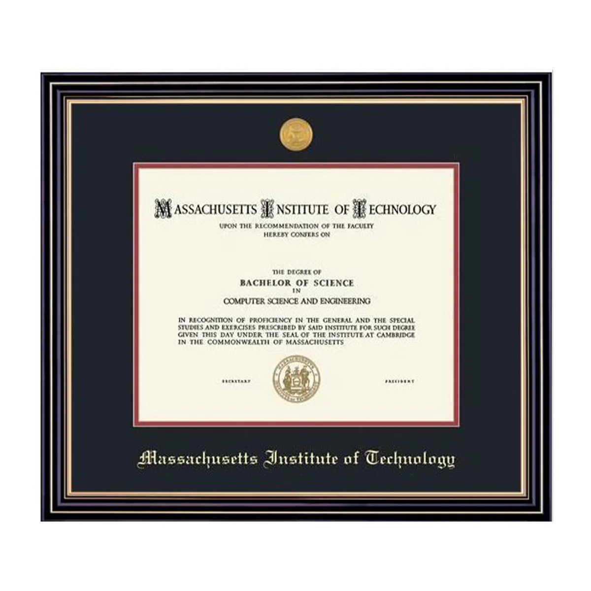 MIT Medallion Diploma Frame - Image 3