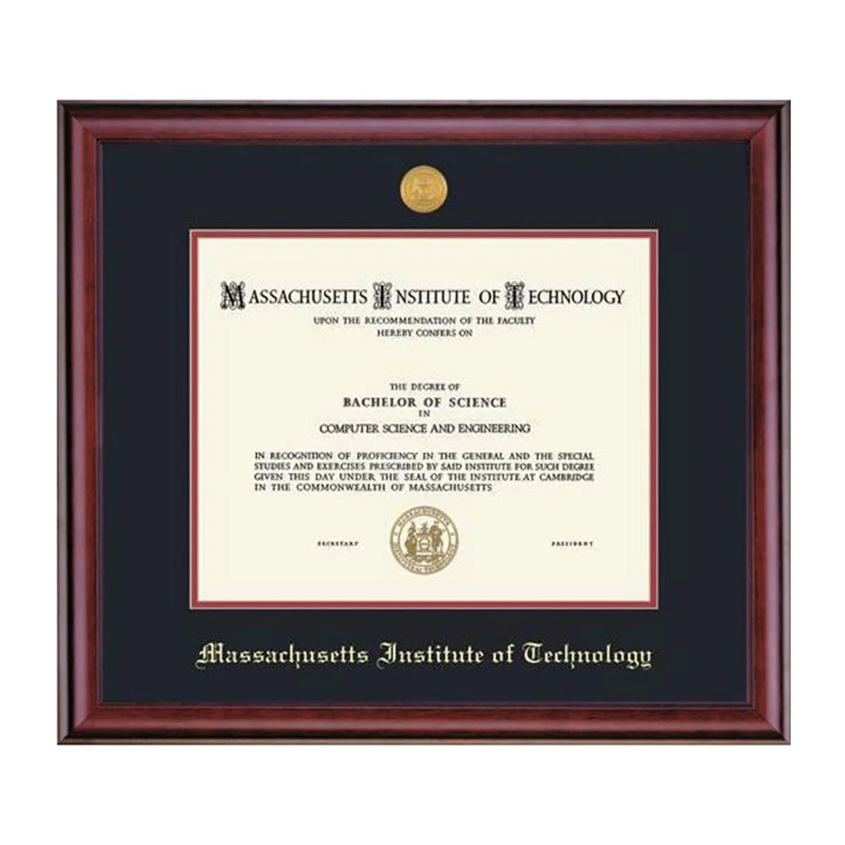 MIT Medallion Diploma Frame - Image 4